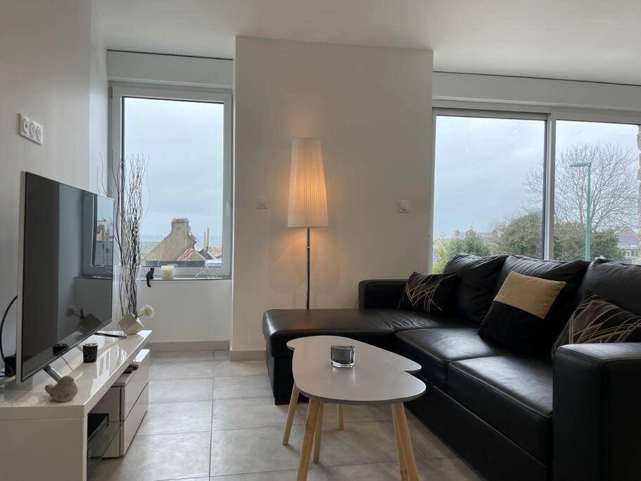 Maison Vue Mer Chez Aline Digosville Extérieur photo